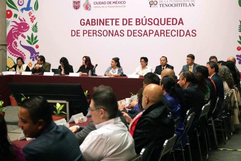 Instalan Gabinete de Búsqueda para fortalecer acciones contra desapariciones en CDMX