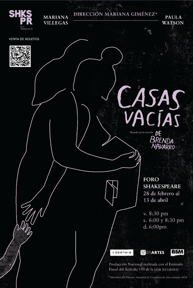 “Casas vacías” dirigida por Mariana Giménez llega al Foro Shakespeare