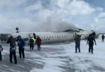 Avión sufre accidente en aeropuerto de Toronto, Canadá