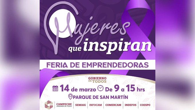 Alistan la Feria de Emprendedoras: «Mujeres que inspiran» en Campeche