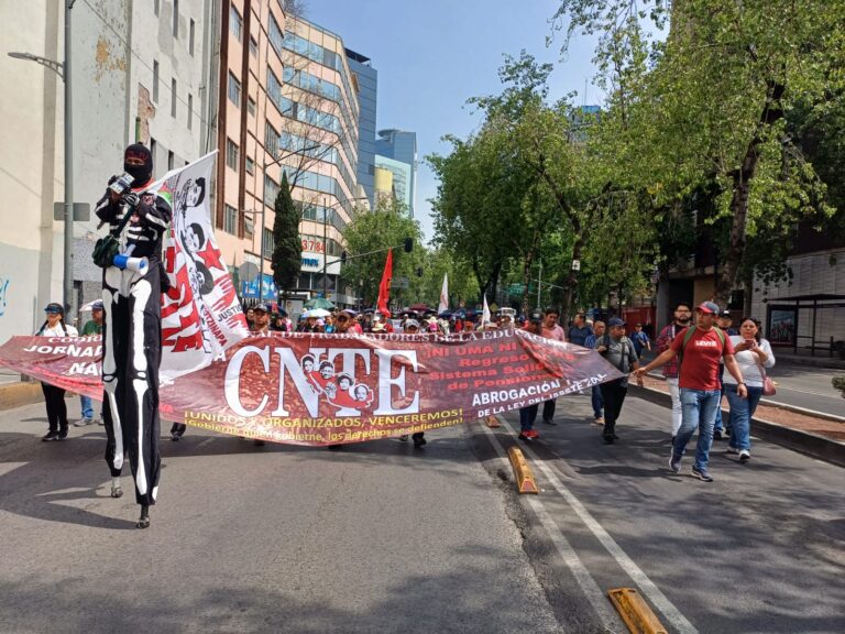 Concluye CNTE, paro nacional de 72 hrs con marcha por la abrogación de la Ley Issste 2007