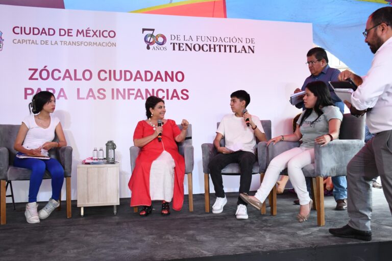 Clara Brugada escucha a niñas y niños y convierte sus dibujos en acciones