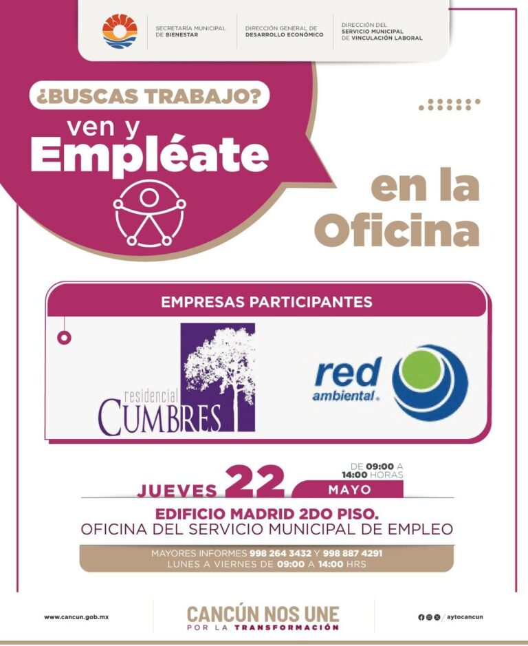 Acerca gobierno de Benito Juárez vacantes a buscadores de empleo