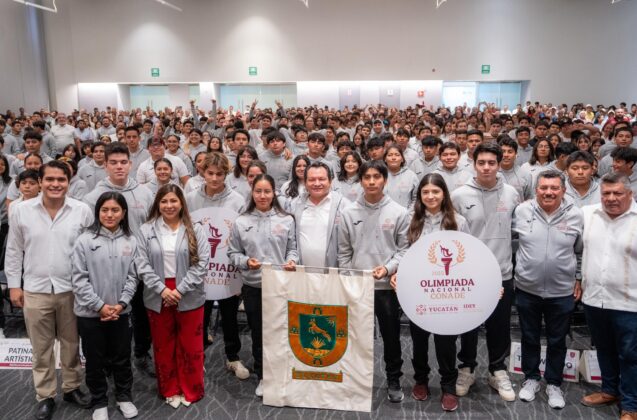 Abanderan a delegación que representarán a Yucatán en la Olimpiada Nacional 2025