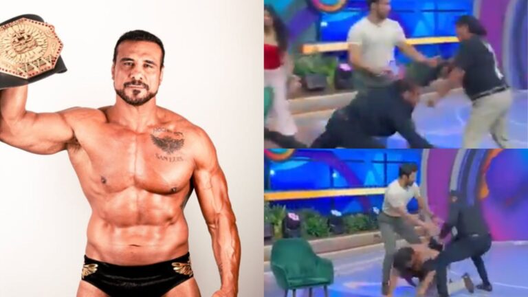 Alberto del Río desata pelea inesperada con El Vikingo en ‘Venga la Alegría’