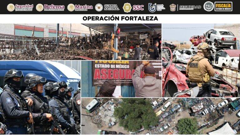 Aseguran 2 mil 800 toneladas de autopartes en CDMX y Edomex