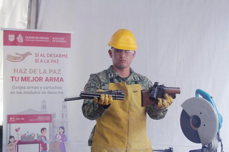 Azcapotzalco inaugura módulo de desarme para prevenir violencia en la comunidad