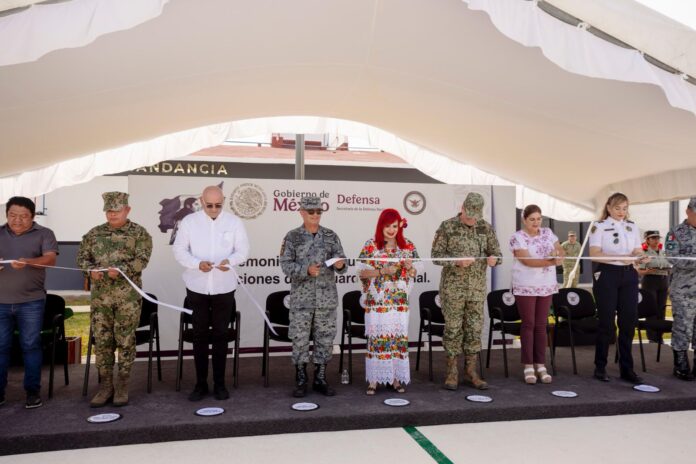 Layda Sansores inaugura destacamento de la Guardia Nacional en Hecelchakán
