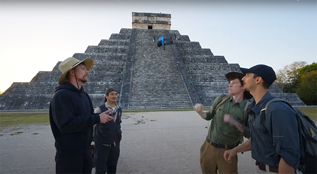 Confirma Claudia Sheinbaum que MrBeast pidió permiso al INAH para grabar en pirámides de Chichén Itzá y Calakmul