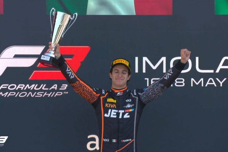 Santiago Ramos conquista su primera victoria en la carrera principal de Fórmula 3 en Imola