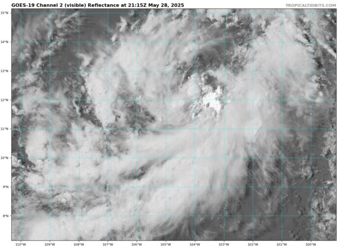 Se forma la Depresión Tropical Uno-E en el Pacífico
