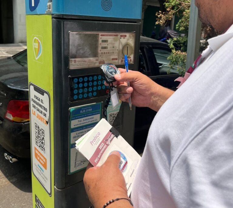 Profeco calibra parquímetros en la alcaldía Benito Juárez