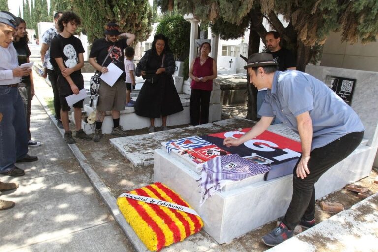 Homenaje a Joan García Oliver anarquista español y figura central de la República y la Guerra Civil españolas