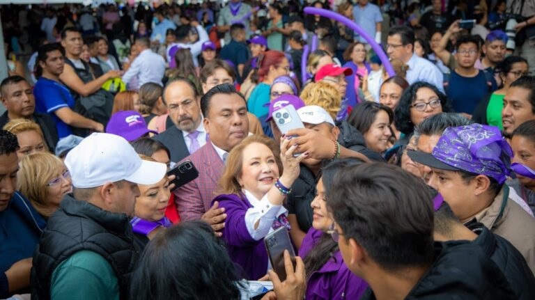 Propone Yasmín Esquivel nueva visión de justicia en su cierre de campaña en la Macroplaza del Jardín Cuitláhuac, Iztapalapa