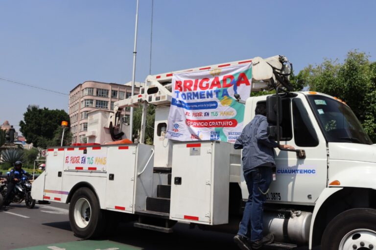 Brigada Tormenta llega a Cuauhtémoc para enfrentar lluvias con fuerza total