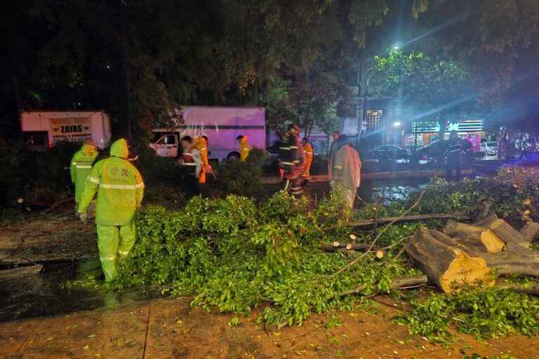 Brigada Tormenta responde con eficacia a las lluvias en la Alcaldía Cuauhtémoc