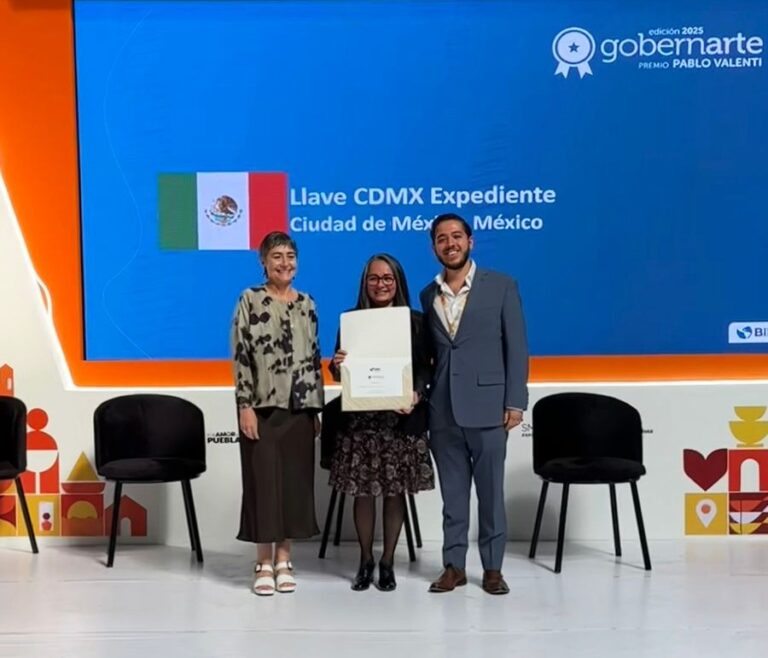 CDMX recibe Premio Pablo Valenti por innovación digital con Llave CDMX