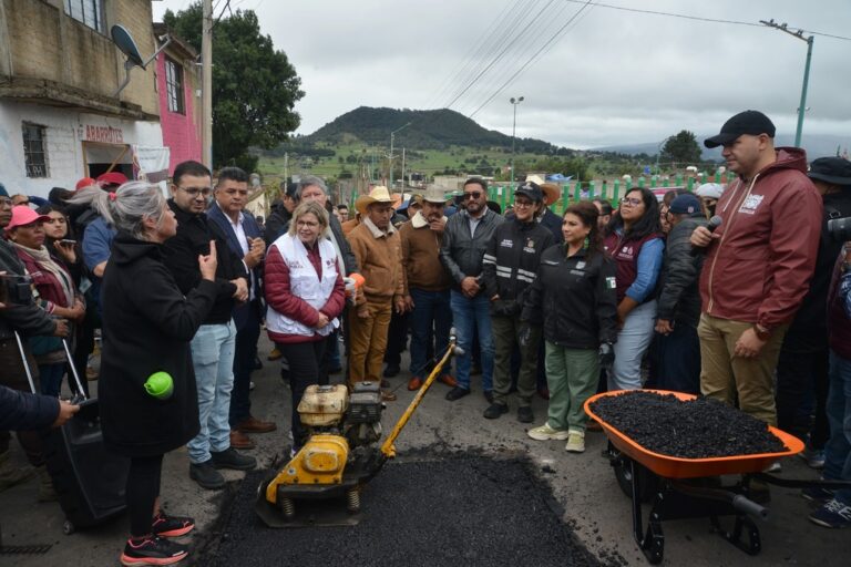 Clara Brugada arranca transformación total en San Miguel Ajusco con obras integrales