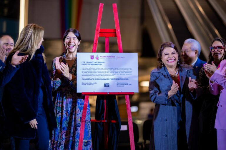 Clara Brugada lanza Placatón capitalino para frenar discriminación en comercios y plazas