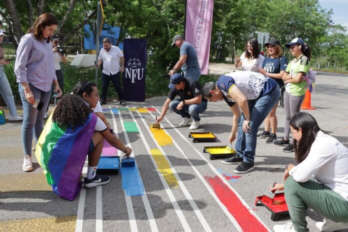 Con “Dale color a tu campus”, impulsan jornada por la diversidad y la movilidad segura en la UADY