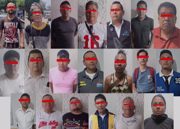 Detienen a 20 franeleros en operativo sorpresa por cobro ilegal en Cuauhtémoc