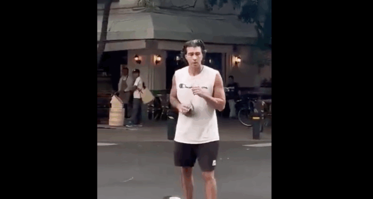 Extranjero desata pánico en la Condesa al amenazar con una piedra a transeúntes