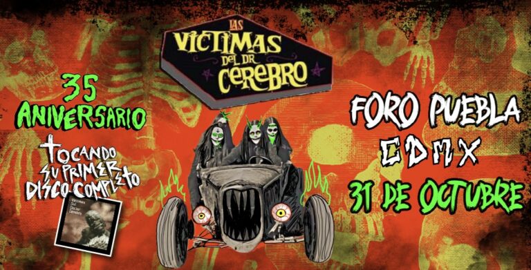 Foro Puebla será sede del show conmemorativo de Las Víctimas del Dr. Cerebro