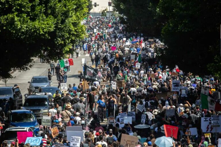 Gobernadores condenan las redadas migratorias en Los Ángeles