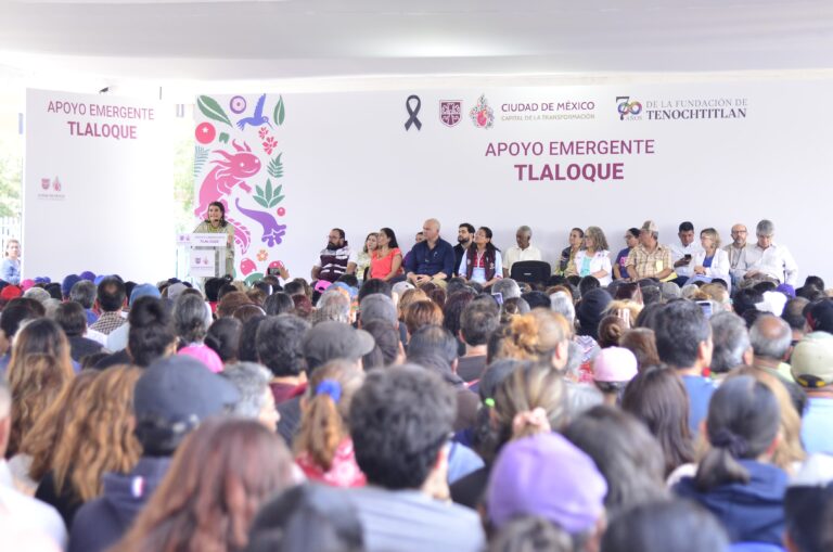 Iztapalapa recibe apoyo económico y obras hidráulicas tras intensas lluvias de junio