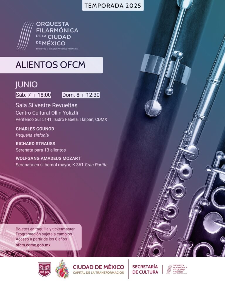 OFCM interpreta joyas clásicas sin director este fin de semana en CDMX