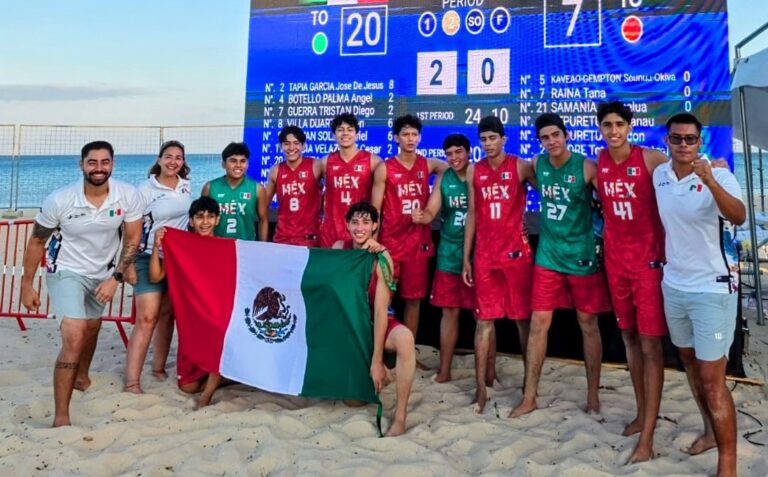 Selección mexicana de handball playa Sub‑17 avanza a fase principal tras triunfo clave