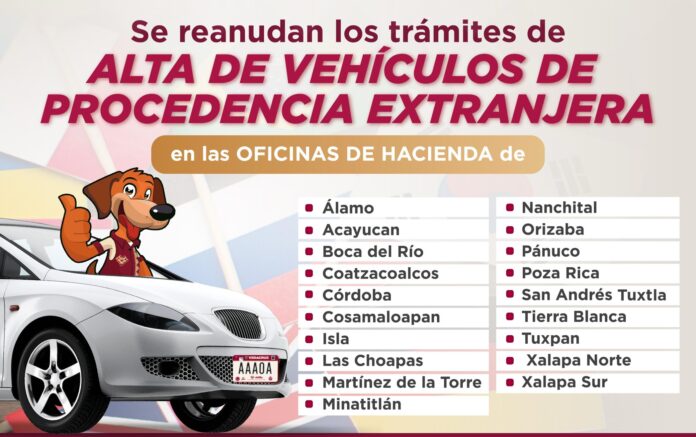 Veracruz reanuda regularización de vehículos extranjeros