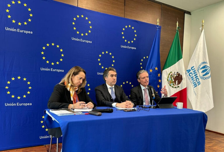 Más apoyo para las personas refugiadas: Reforzando la alianza Unión Europea–ACNUR en México