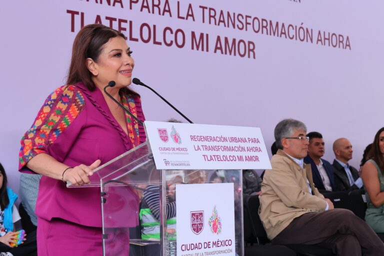 Clara Brugada anuncia millonaria transformación urbana en la emblemática zona de Tlatelolco