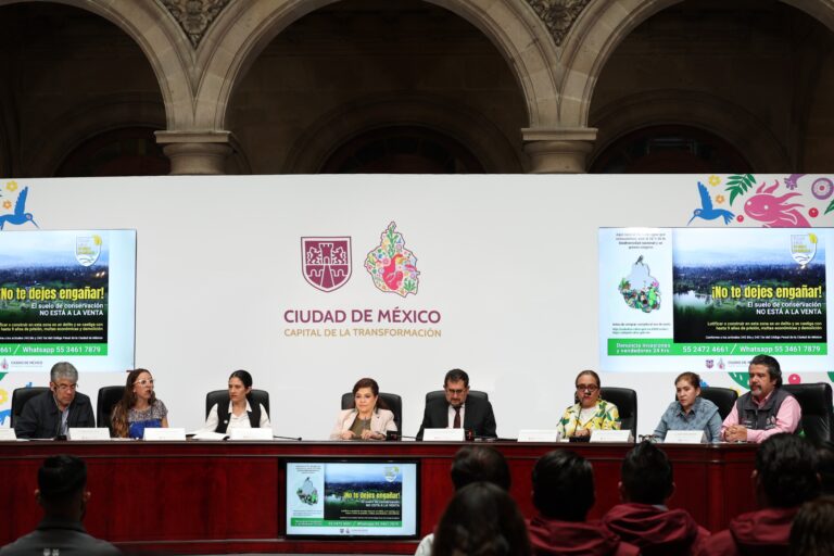 Clara Brugada refuerza plan de protección del suelo verde capitalino