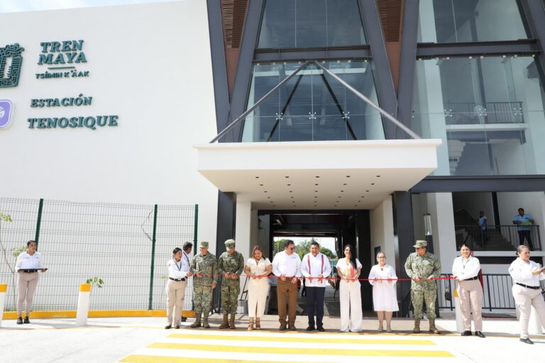 Inicia operaciones la estación Tíisimin K’áak del Tren Maya en Tenosique