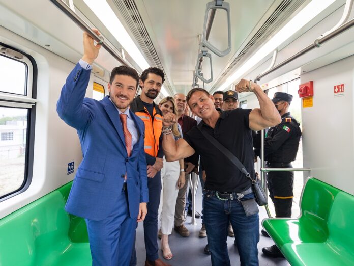 Samuel García pone en marcha a seis nuevos trenes para la Línea 1 de Metrorrey