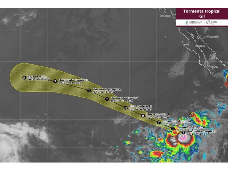 Se forma la tormenta tropical ‘Gil‘ en el Pacífico