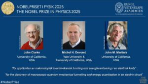 Dan Premio Nobel de Física 2025 a científicos de la mecánica cuántica
