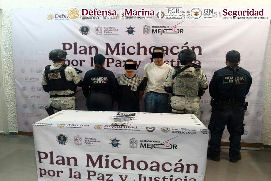 Van 122 detenidos tras refuerzo del Plan Michoacán