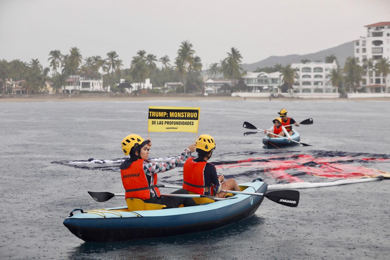 Greenpeace protesta contra la minería submarina en Manzanillo
