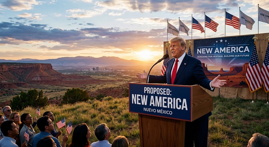 Propone Donald Trump llamar 'New America' a Nuevo México